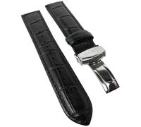 Cinturino Casio Collection 20Mm | Pelle Nera Crocodile Pragüng BEM-307