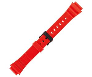 CINTURINO CASIO MRW-200HC-4B RICAMBIO ORIGINALE IN RESINA ROSSO ORIGINAL PARTS
