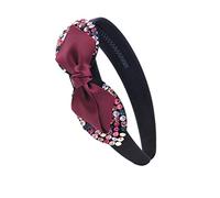 cinturino, cinturino di testa, Cerchio for capelli Forcina for capelli Pressatura for cerchio for capelli Clip for capelli Larga antiscivolo Arco dentato Forcina for strass Femmina Esci (Colore : Ross