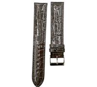 CINTURINO COCCODRILLO TESTA MORO EXTRA LUNGO MM20 fibbia mm18 MADE IN ITALY h.q.