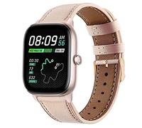 Cinturino Compatibile con Amazfit GTS 3/GTS 2/GTS 2e/GTS 2 Mini/GTR 42mm Cinturino Pelle Cinturini di Ricambio per Amazfit Bip/BIip S Lite/Bip U, 20mm Banda per Donna (Rosa-2)
