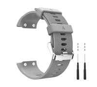 Cinturino Compatibile con Garmin Forerunner 35/30. 22mm Silicone Cinturino per Garmin Approach S10 con 2 cacciaviti e 6 viti (Grigio)