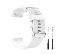 Cinturino Compatibile con Garmin Forerunner 35/30. 22mm Silicone Cinturino per Garmin Approach S10 con 2 cacciaviti e 6 viti (Bianco)
