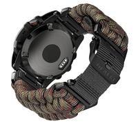 Cinturino compatibile con Garmin, Paracord 550 militare robusto cinturino a sgancio rapido per Garmin Fenix 5 /Fenix 6/Forerunner/Approach/MARQ/quatix cinturino di ricambio per gli uomini