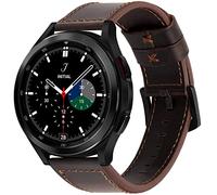 Cinturino Compatibile con Samsung Galaxy Watch 4/4 Classic/Watch Active 2/Watch 42mm/Watch 3 41mm/Huawei Watch GT2/GT 3 42mm Cinturino in Pelle, 20mm Cinturini di Ricambio Bracciale per Uomo Donna