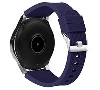 Cinturino compatibile con Samsung Galaxy Watch 46 mm, Galaxy Watch 3 45 mm, Gear S3 Frontier/Classic, cinturini di ricambio in silicone morbido da 22 mm per Huawei GT 2 46 mm, blu