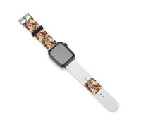 Cinturino compatibile con smartwatch iWatch, con polli e girasoli, 38 mm/40 mm, 42 mm/44 mm, 38mm/40mm, Silicone, Nessuna pietra preziosa