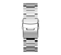 Cinturino compatibile con Ticwatch Pro 5 cinturino in metallo acciaio inossidabile compatibile con Ticwatch Pro 3 Ultra GPS LTE/GTX/E3 braccialetto a maglie accessori cinturino(Silver,For TicWatch E3)
