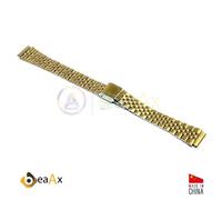 Cinturino compatibile in acciaio inox dorato per orologio Casio LA-680WGA