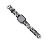 Cinturino con bandiera americana nera e bianca con teschio, compatibile con iWatch, cinturino morbido per Smart Watch da 38 mm/40 mm, 42 mm/44 mm, 42mm/44mm, Silicone, Nessuna pietra preziosa