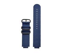 Cinturino con bocca convessa da 16 mm compatibile Casio G-Shock GM110 GM2100 GA900 GA-800 GA110 GBA-800 Bracciale uomo in tela di nylon modificato(Blue black)