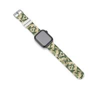 Cinturino con motivo mimetico, compatibile con iWatch, morbido e divertente, 38 mm/40 mm, 42 mm/44 mm, 42mm/44mm, Silicone, Nessuna pietra preziosa