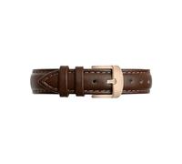 Cinturino da 14mm il nuovo orologio Adatto for Garmin Lily2 Bracciale con fibbia in metallo da donna in vera pelle(Brown-rose gold,For Lily2)