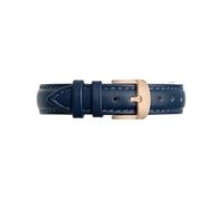 Cinturino da 14mm il nuovo orologio Adatto for Garmin Lily2 Bracciale con fibbia in metallo da donna in vera pelle(Dark blue-rose gold,For Lily2)