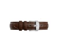 Cinturino da 14mm il nuovo orologio Adatto for Garmin Lily2 Bracciale con fibbia in metallo da donna in vera pelle(Brown-steel,For Lily2)
