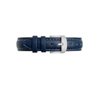 Cinturino da 14mm il nuovo orologio Adatto for Garmin Lily2 Bracciale con fibbia in metallo da donna in vera pelle(Dark blue-steel,For Lily2)
