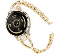 Cinturino da 18 mm, compatibile con Garmin Venu 4 41 mm/Venu 3S/Venu 2S, elegante cinturino da donna in acciaio inox con diamanti per Garmin Vivoactive 4S 40 mm/Forerunner 265S/255S, 18mm, Acciaio