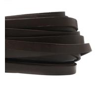 Cinturino (Da 2,24 €/ M) Piatto 10 x 2,5 Mm. Braun. Lederriemen. Lungo: a Scelta