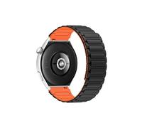 Cinturino da 22 mm for Huawei Watch 4/3 Pro GT4/3Pro 46 mm Ultimate Soft Silicone Loop Strap per(Black Orange,For Huawei Watch4pro)