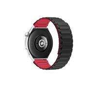 Cinturino da 22 mm for Huawei Watch 4/3 Pro GT4/3Pro 46 mm Ultimate Soft Silicone Loop Strap per(Black Red,For Huawei GT 4 46mm)