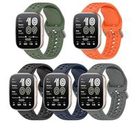 Cinturino da 22 mm per Amazfit Bip Max/Bip 6/Bip 5/Bip 5 Unity/Cheetah/Cheetah Pro/Balance 3 2 1, cinturino in silicone per Amazfit GTR 4/GTR 3/GTR 3 Pro/GTR 2e/GTR 2 eSIM/GTR 47 mm, Medium, Silicone