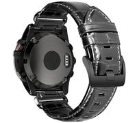 Cinturino da 22 mm per Garmin Fenix 8 47 mm/7/6/5, motivo coccodrillo, compatibile con Forerunner 935/945/745/965/970, Instinct 3 45 mm, Epix Pro 47 mm