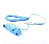 Cinturino da polso antistatico con cavo da 3 metri, con strato conduttivo in acciaio inossidabile e clip di messa a terra a coccodrillo, protezione ESD per lavori elettronici