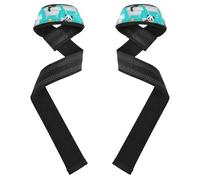 Cinturino da polso imbottito in neoprene, con grazioso panda e anatre turchesi, per sollevamento pesi, lunghezza 68,3 cm, larghezza 3,8 cm