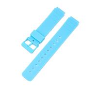 Cinturino da polso impermeabile in TPU 16 mm compatibile con Casio MQ-24 MQ-27 MQ-76 MQ24 MW-59 MW-240(Light blue)