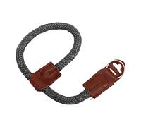Cinturino da Polso per Fotocamera, Puro Cotone, Tracolla in Pelle per Fotocamera, Sgancio Rapido, Cordino per Cinturino da Polso, Attacco Portatile, Accessori Universali per (Nero)