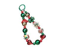 Cinturino da Polso per Telefono Natale Charm Per Zaino Con Perline Babbo