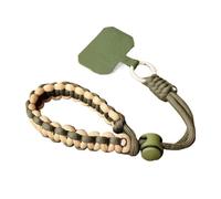 Cinturino da polso universale regolabile intrecciato a mano for cellulare, comodo e anticaduta, for sport all'aria aperta(Military Green)