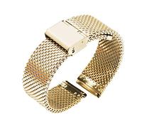 Cinturino dell'orologio Cinturino universale for orologio da 18 mm, 20 mm, 22 mm, 24 mm, cinturino a sgancio rapido, cinturino in maglia di acciaio inossidabile, cinturino da polso, braccialetto nero(