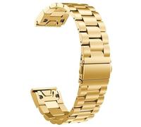 Cinturino di ricambio compatibile con Garmin Fenix 8 43 mm/Fenix 7s/Instinct E 40 mm/Approach S70 42 mm, cinturino in metallo regolabile di alta qualità in acciaio inossidabile, Metallo