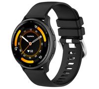 Cinturino di ricambio compatibile con Garmin Vivoactive 5/vivomove 3 per donne e uomini, 20 mm, in silicone, a sgancio rapido, adatto per Garmin Forerunner 570 42 mm/Venu Sq 2/Approach S50 (BK)