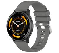 Cinturino di ricambio compatibile con Garmin Vivoactive 5/vivomove 3 per donne e uomini, 20 mm, in silicone, a sgancio rapido, adatto per Garmin Forerunner 570 42 mm/Venu Sq 2/Approach S50 (GY)