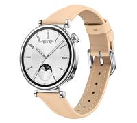 Cinturino di ricambio compatibile con Huawei Watch GT 4, 18 mm, in vera pelle traspirante, cinturino di ricambio adatto per smartwatch Garmin Vivoactive 4S, per donne e uomini (cammello)