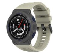 Cinturino di ricambio compatibile con smartwatch Amazfit Active Edge in silicone, cinturino da polso per donne e uomini (grigio)