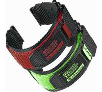 Cinturino di ricambio da uomo in nylon compatibile con orologi Garmin per Fēnix/Forerunner/Vivoactive/Approach/MARQ/Quatix/D2, 22mm/Middle (7.2'' to 8.2''), Nylon, No.