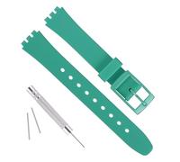 Cinturino di ricambio impermeabile in gomma siliconica da 12 mm per campione (verde)