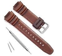 Cinturino di ricambio impermeabile in resina naturale per Casio AQ- S800W SGW-300H MRW-200H AE-1200 W-800H W-735H (caffè semitrasparente)
