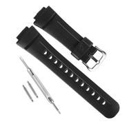 Cinturino di ricambio impermeabile in resina naturale per Casio G-Shock G2900, G2900F, G2900BT (fibbia nero/argento)