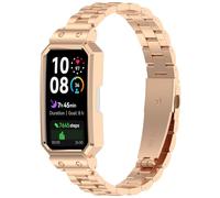Cinturino di ricambio in acciaio inossidabile compatibile con Huawei Band 10/9/8, cinturino di ricambio in metallo per business, Misura unica, Acciaio inossidabile, Nessuna pietra preziosa