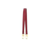 Cinturino di ricambio in pelle PU con manico corto, tinta unita, per borsa baguette da ascella,Rosso,1 pezzo da 56 cm