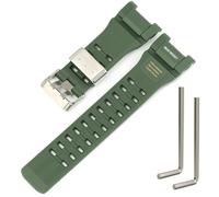 Cinturino di ricambio in resina compatibile con Casio GWG-B1000 GWG-B1000-1AJF Master serie G MUDMASTER cinturino da uomo, misura unica, resina, Nessuna pietra preziosa