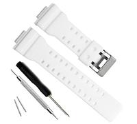 Cinturino di ricambio in resina naturale per Casio G-Shock GD120/GA-100/GA-110/GA-100C da uomo (bianco)