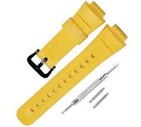 Cinturino di ricambio in resina per orologio Casio per G-Shock G2900, G2900F, G2900BT cinturino per orologio da uomo (fibbia gialla/nera)