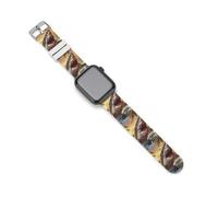 Cinturino di ricambio in silicone Big Shark Beach compatibile con Apple Watch, 42mm/44mm, Silicone, Non pietra preziosa