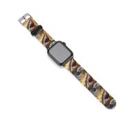 Cinturino di ricambio in silicone Big Shark Beach compatibile con Apple Watch, 42mm/44mm, Silicone, Non pietra preziosa