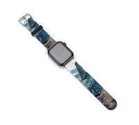 Cinturino di ricambio in silicone compatibile con Apple Watch Air Force Jet Aircraft Sky, 38mm/40mm, Acciaio inossidabile, Ametista